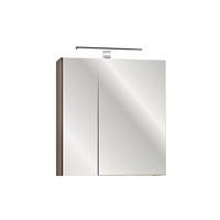 SPIEGELSCHRANK Éros Taupe - Taupe, Holzwerkstoff (60/65/17cm) - Petits-meubles