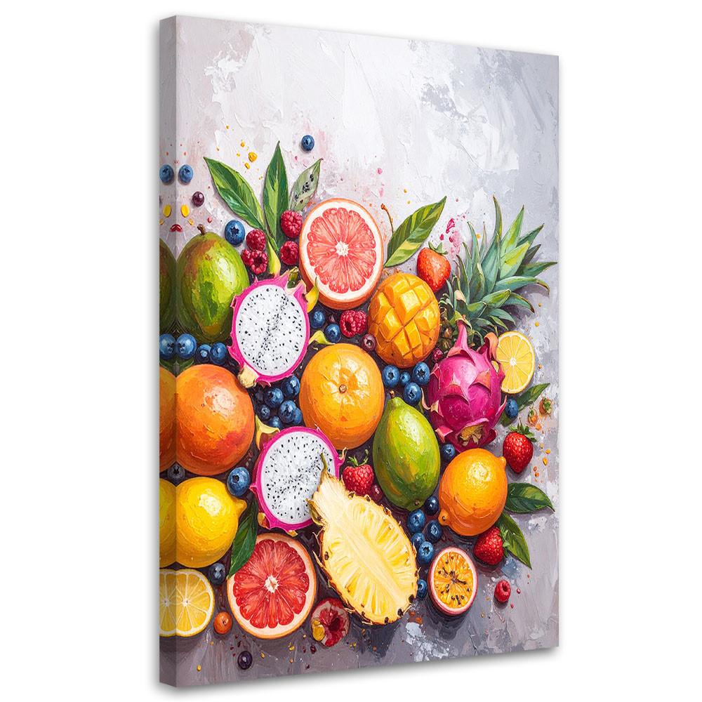 LEINWANDBILD Essen & Trinken 30x45cm - Multicolor, Textil (30/45cm) - Feeby