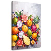 LEINWANDBILD Essen & Trinken 30x45cm - Multicolor, Textil (30/45cm) - Feeby