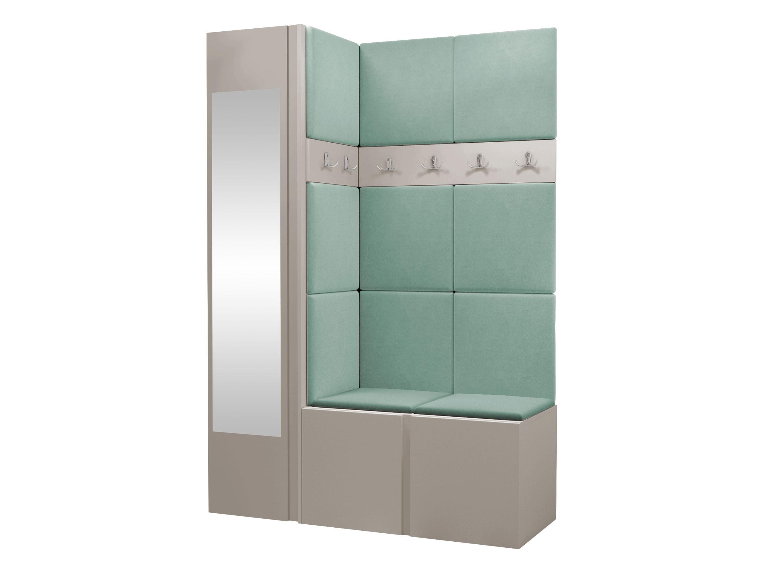 GARDEROBEN-SET Orion X - Kaschmir/Mintgrün, Holzwerkstoff/Kunststoff (124/186/46cm) - MIRJAN24