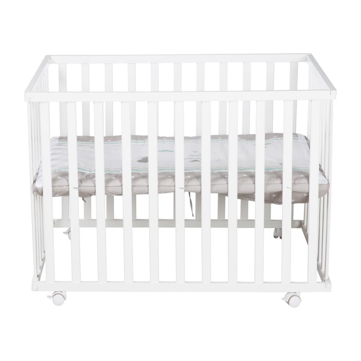 LAUFGITTER 100x75 Indibär - Weiß, Holzwerkstoff (72.5/72/98cm) - Roba