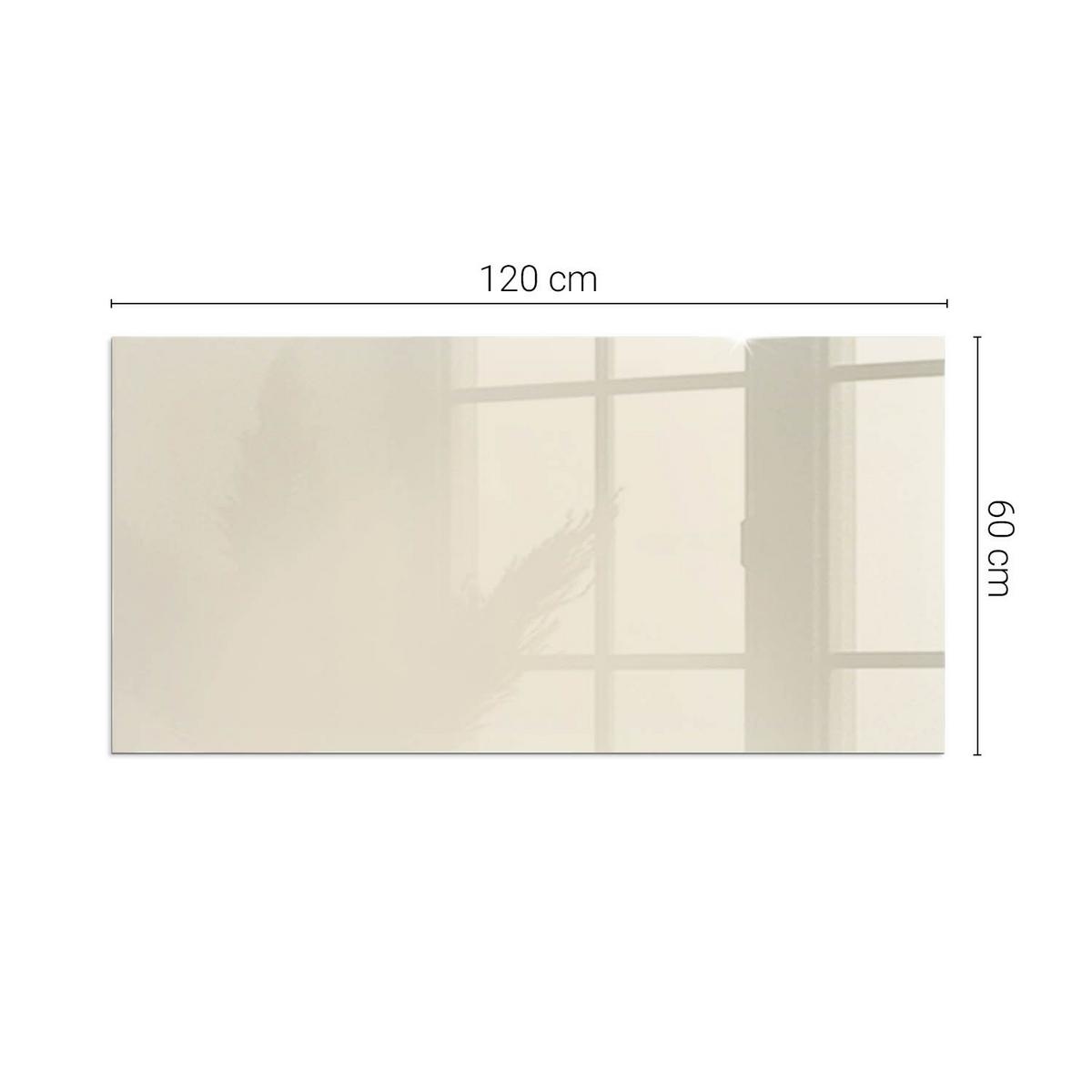 GLASPLATTE für Kamin 120x60 cm - Gelb, Glas (120/60/0.4cm) - TULUP