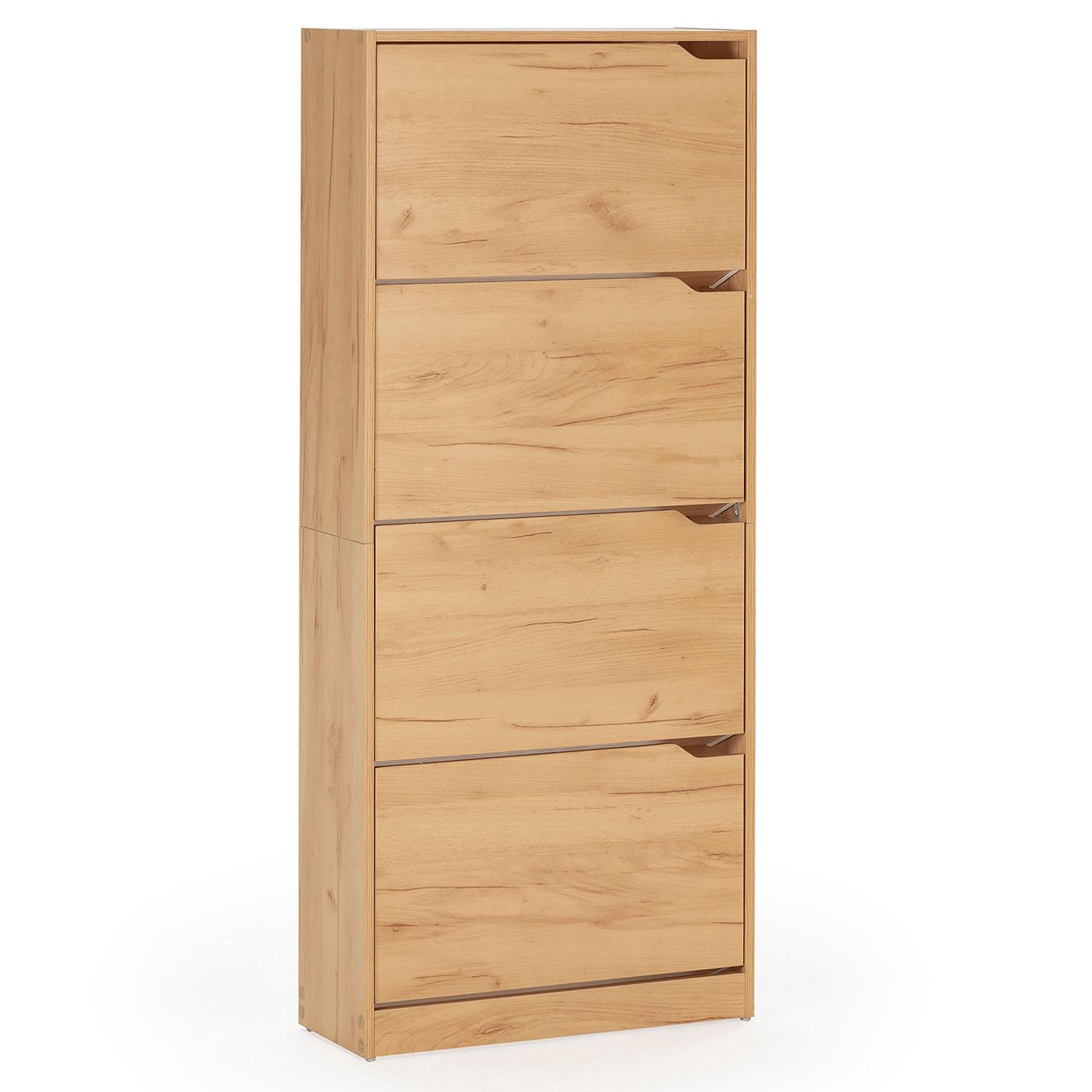 SCHUHRANK Angel, Farbe Eiche hell - Honigeiche, Holzwerkstoff (63/150/24cm) - VS Venta-stock