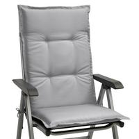 HOCHLEHNERAUFLAGE Base HL 120/50/6cm Hellgrau - Hellgrau, Textil (50/6/120cm) - Beautissu 