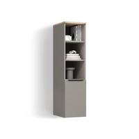 UNIVERSALSCHRANK Piave Greige mit einer Tür - Greige, Holzwerkstoff (30.2/120/40cm) - Livinity®