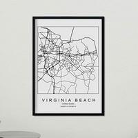 POSTER Virginia Beach Us-Film A4 Rahmenlos - Klar, Papier (29.7/5/21cm) - Nacnic