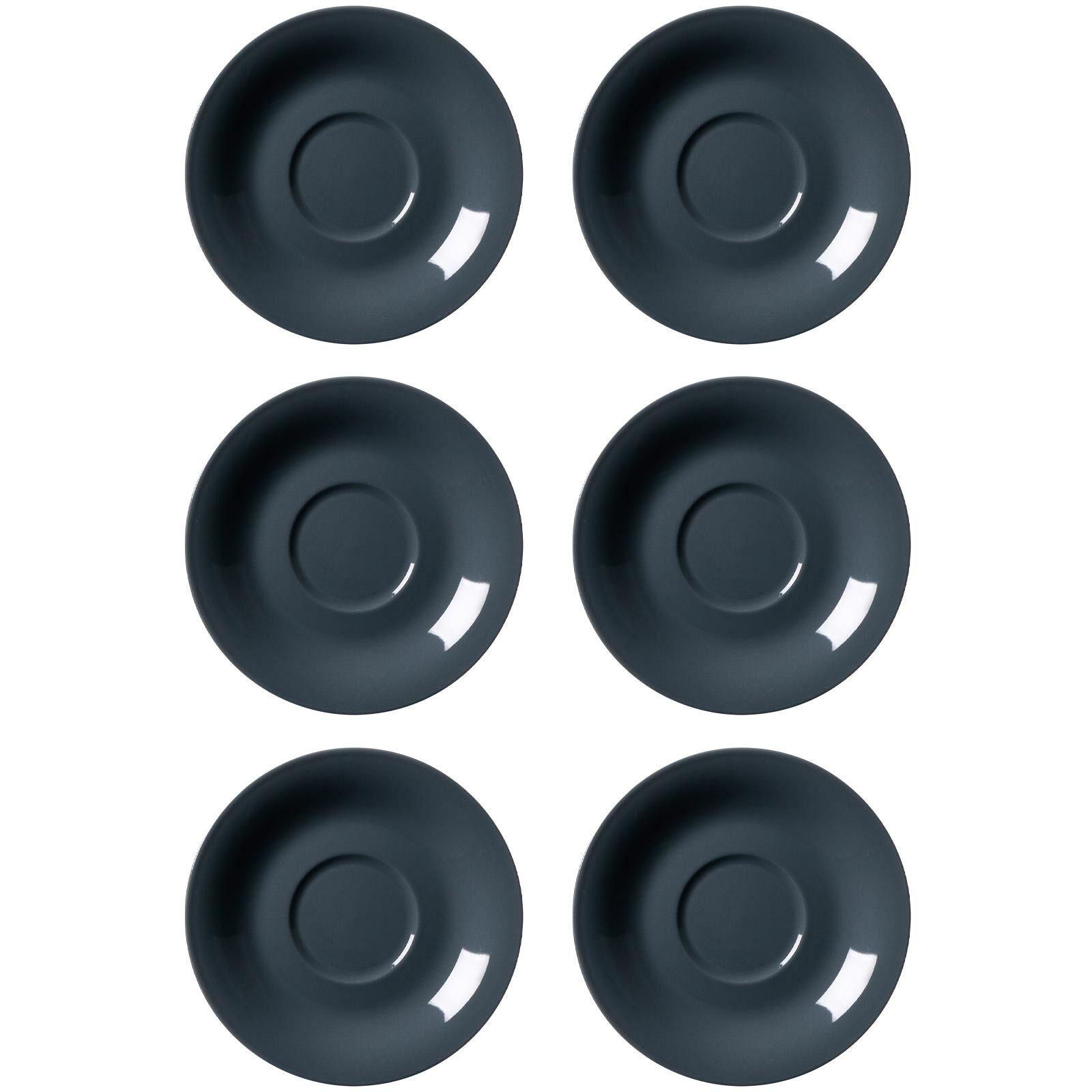 JUMBOUNTERTASSEN Doppio Anthrazit ø 17 cm 6er Set - Anthrazit, Keramik (17cm) - Ritzenhoff Breker