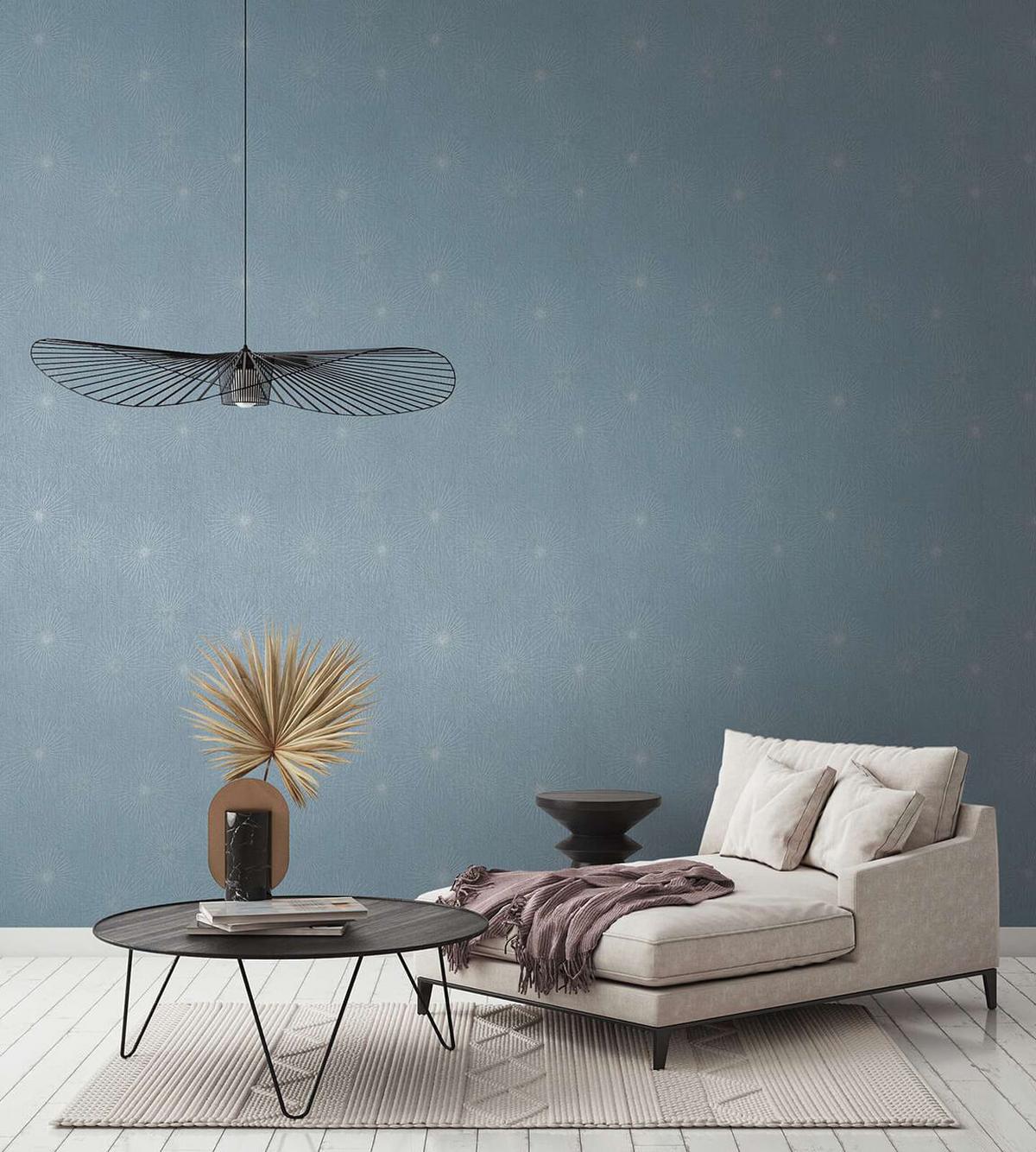VLIESTAPETE Blau 53/1005 cm - Blau, Textil (53/1cm) - KUNSTLOFT