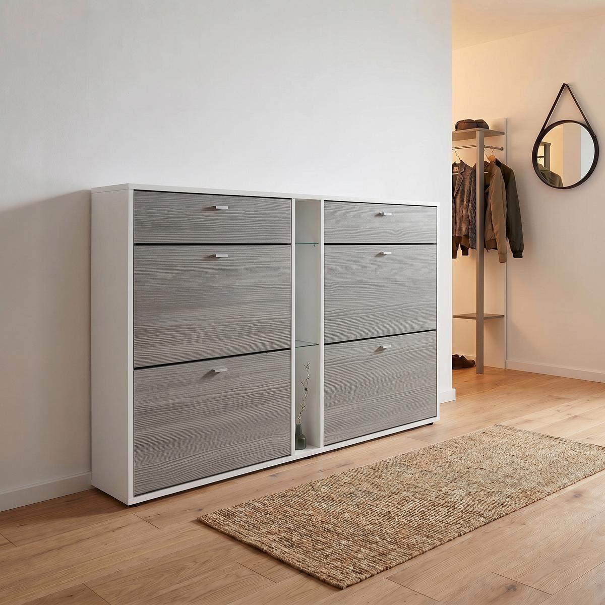 SCHUHSCHRANK Today Fronten in Avola-Anthrazit - Anthrazit, Holzwerkstoff (155.5/95/28cm) - Vladon