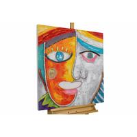 ACRYLBILD HANDGEMALT 80/80 cm - Multicolor, Holz/Textil (80/80cm) - KUNSTLOFT