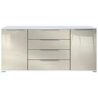 SIDEBOARD Linio Creme Hochglanz - Creme, Holzwerkstoff (166.5/75.5/35cm) - Vladon