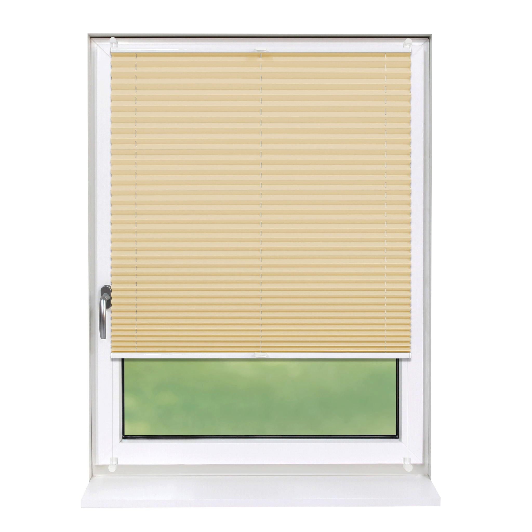 PLISSEE Basic 100 x 210cm Klemmfix ohne Bohren - Beige, Textil (100/210cm) - Deco-Raum