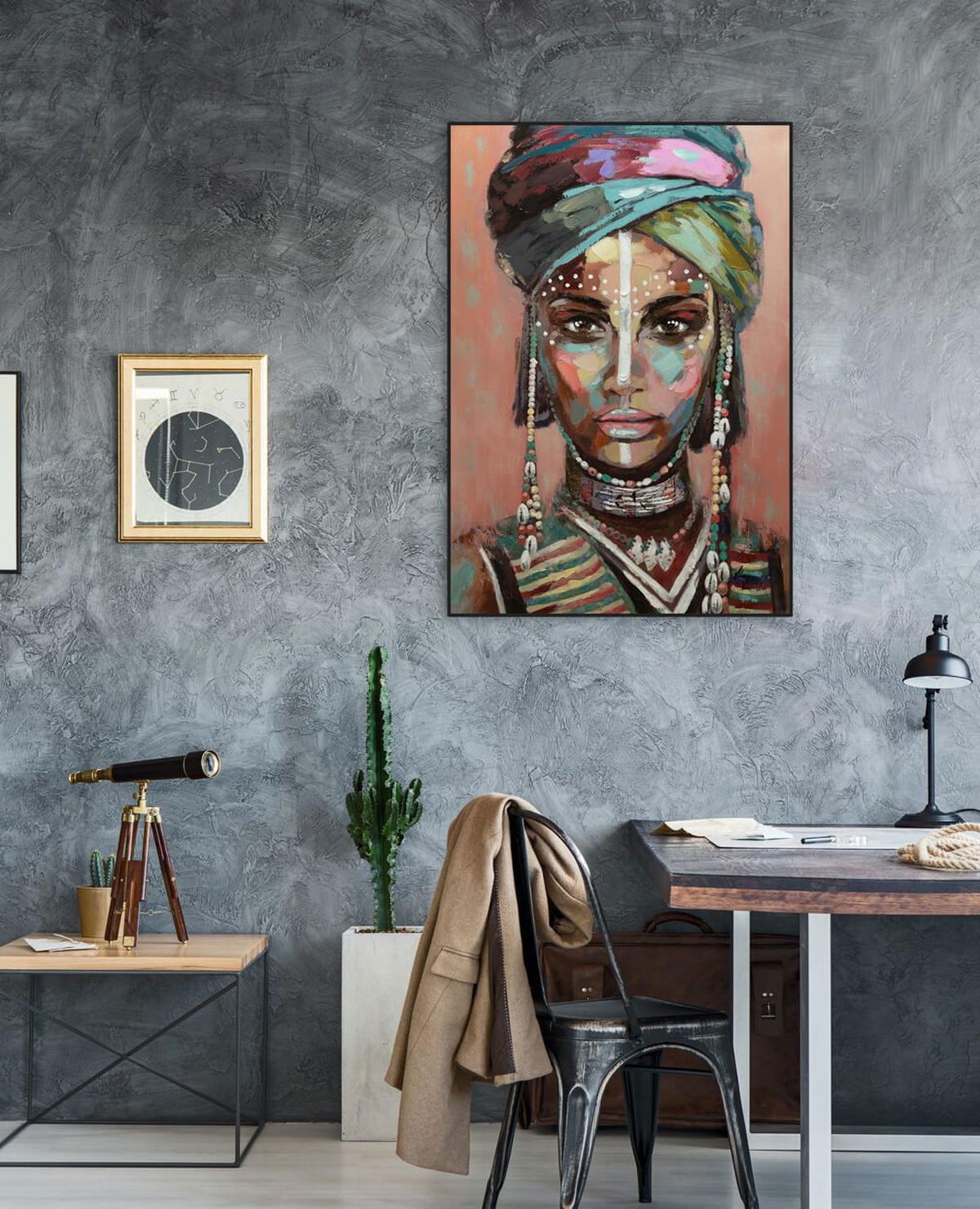 ÖLGEMÄLDE 70/100 cm - Multicolor, Holz/Textil (70/100cm) - KUNSTLOFT
