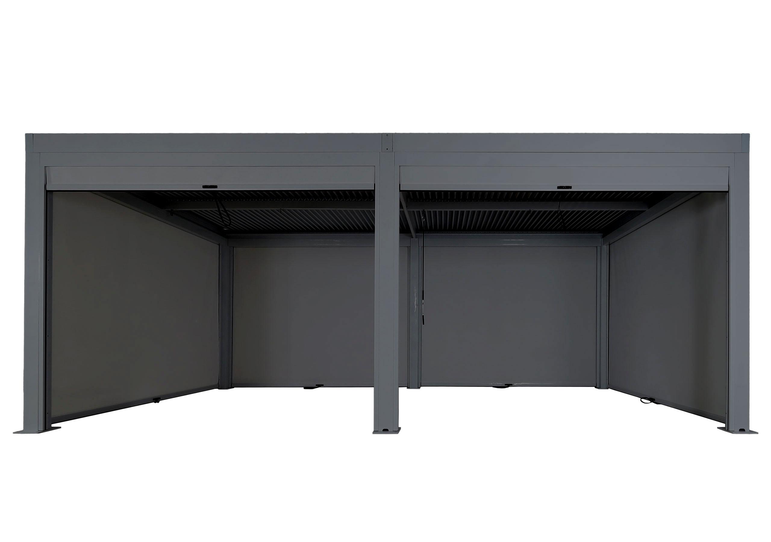 PERGOLA MIT SEITENWAND Anthrazit - Anthrazit, Metall (583/220/301cm) - MCW