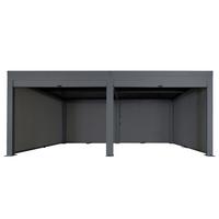 PERGOLA MIT SEITENWAND Anthrazit - Anthrazit, Metall (583/220/301cm) - MCW
