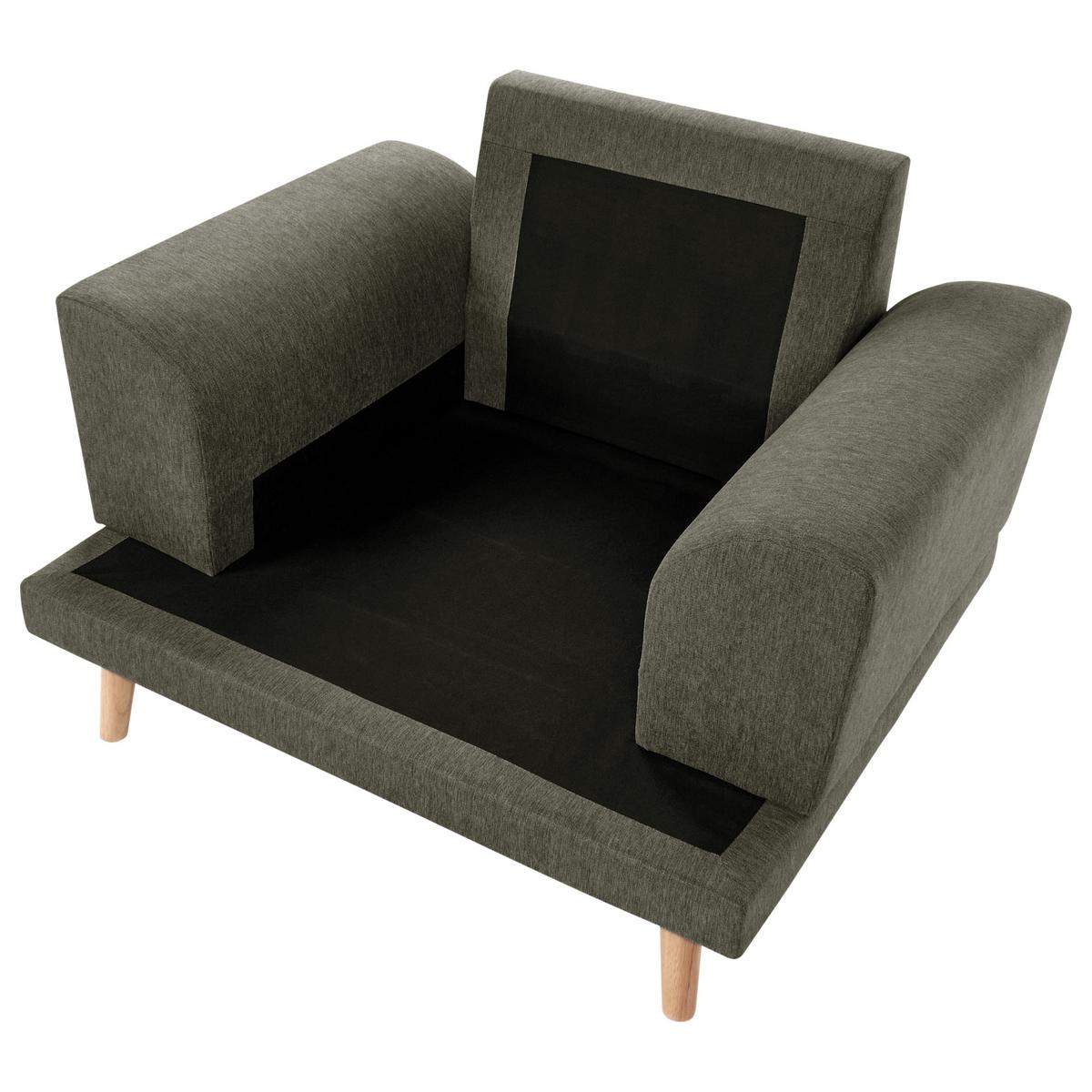 SESSEL Stoff Grün Kildal - Grün, Textil (114/90/96cm) - Beliani