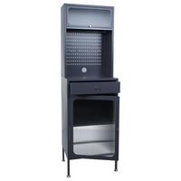 HIGHBOARD Anthrazit - Anthrazit, Metall (54/182/40cm) - MCW