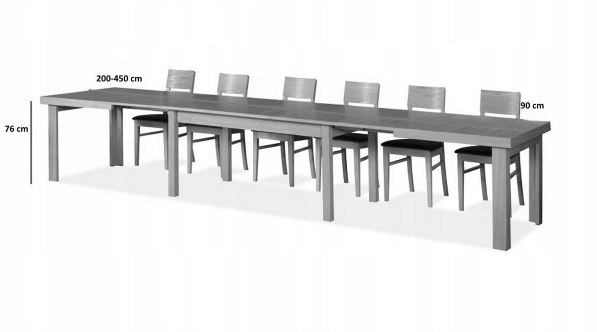 ESSTISCH INFINITO Ausziehbar 200 - 450 / 90 x 76 cm - Eichefarben, Holz (200/90/76cm) - MASSENO