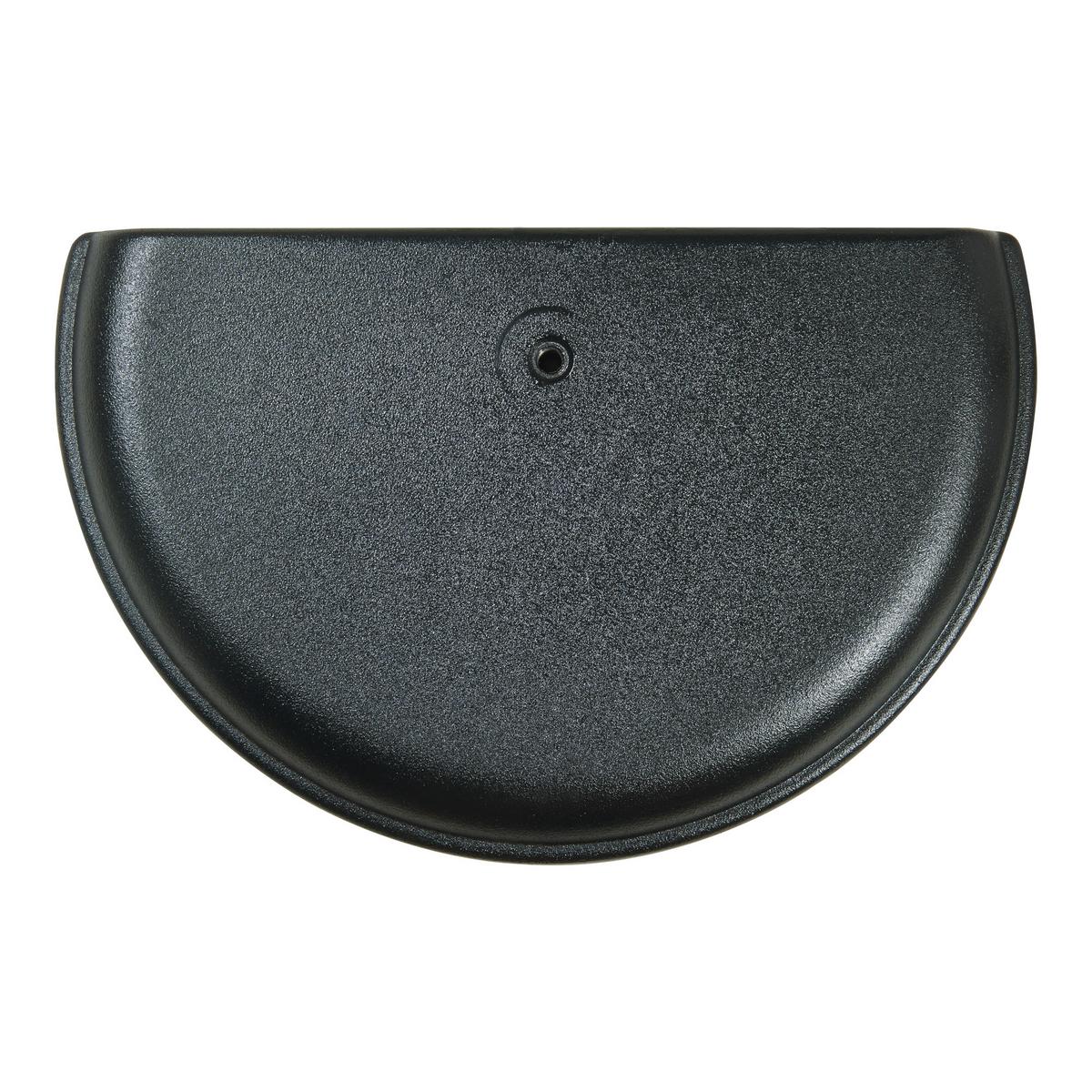 SONNENSCHIRMSTÄNDER Bisenti - Schwarz, Stein (29/45cm) - casa.pro