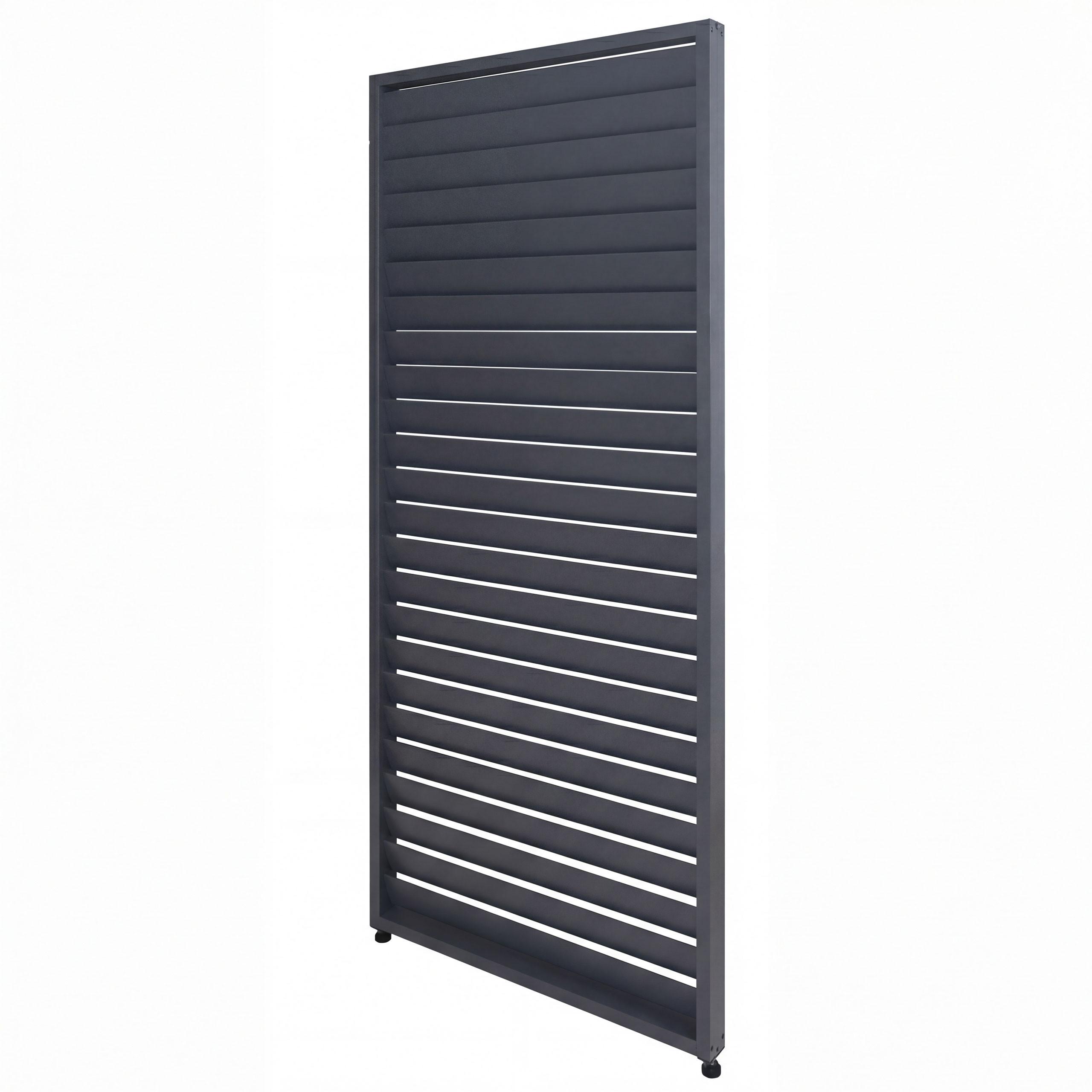 LAMELLENWAND FÜR PERGOLA Anthrazit - Anthrazit, Metall (90/220/6cm) - MCW