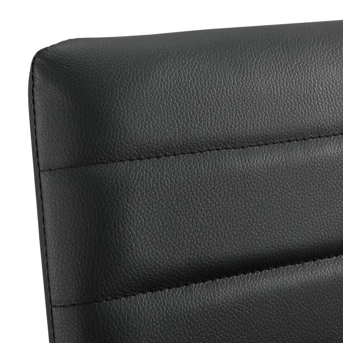 BARSTUHL Lidköping 2er-Set - Schwarz, Leder (43/96/47cm) - [en.casa]