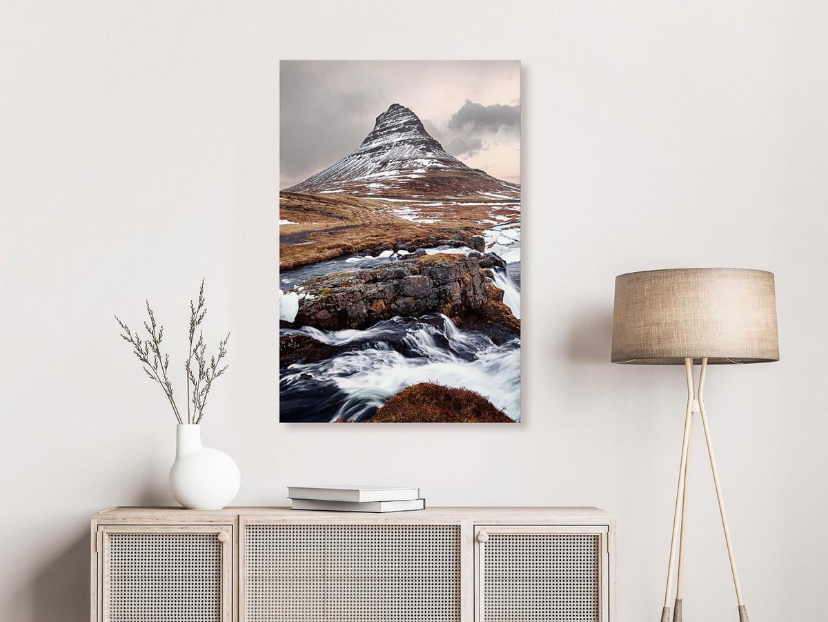 KUNSTDRUCK Braun 60/90 cm - Braun/Grau, Textil (60/90cm) - KUNSTLOFT