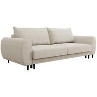 3-SITZER SCHLAFSOFA Cortez beige - Beige/Schwarz, Textil (251/76/95cm) - Beautysofa