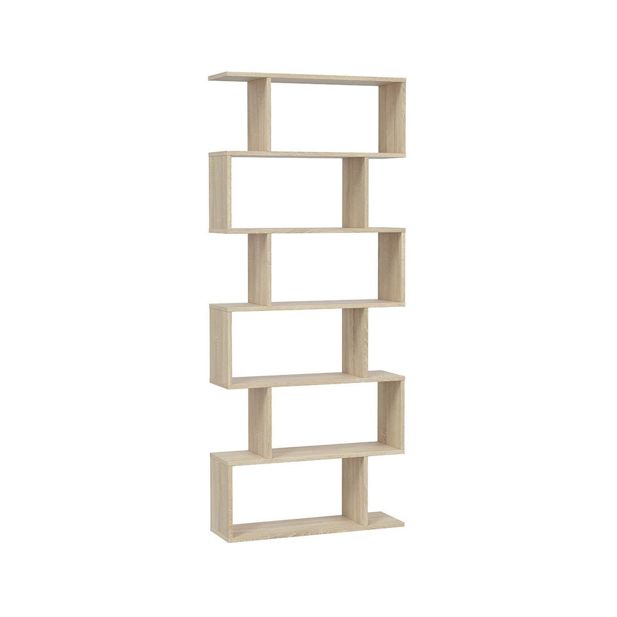 BÜCHERREGAL mit 6 Ebenen H192 cm - Athena - Eiche Artisan, Holzwerkstoff (24/192/8cm) - Calicosy