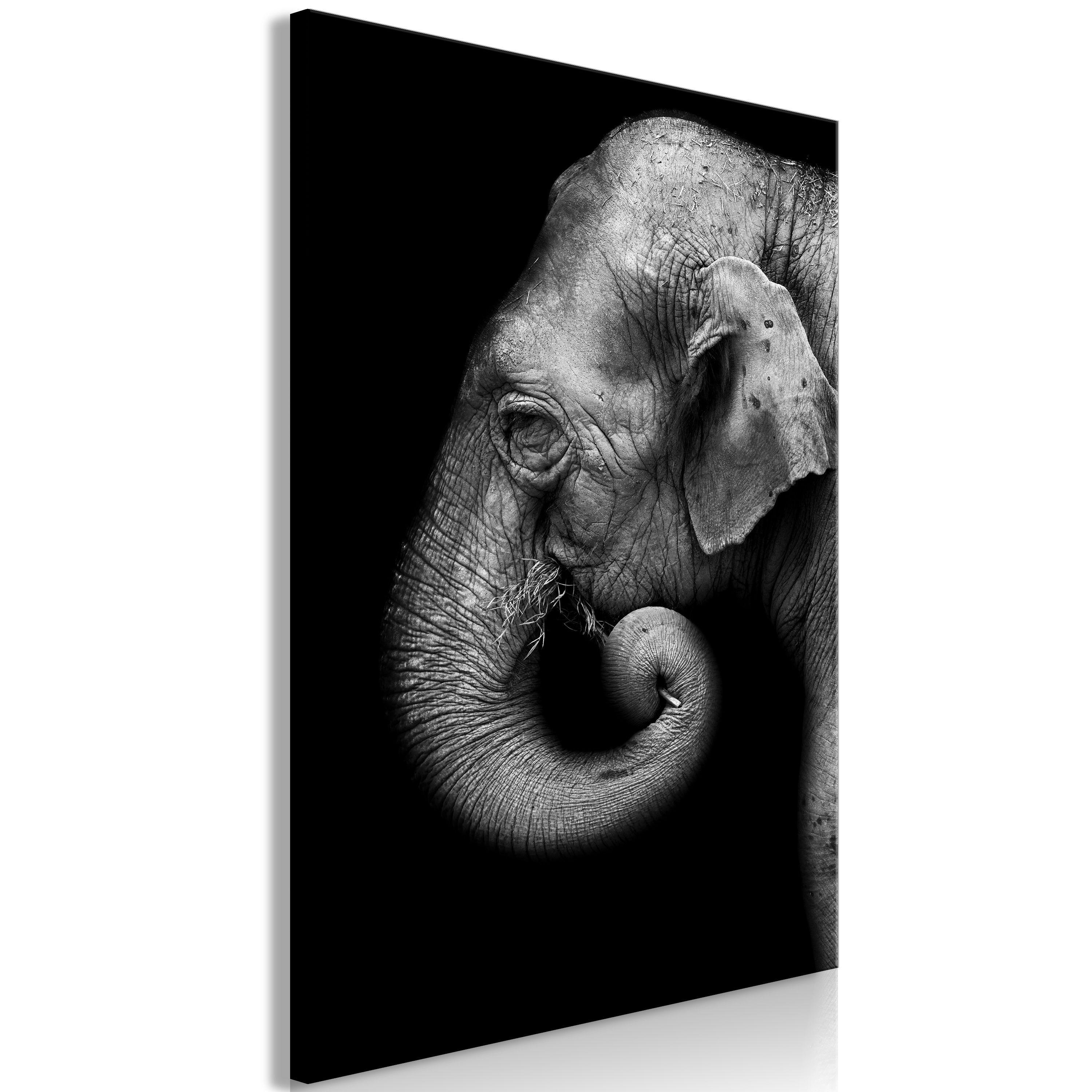 KUNSTDRUCK Schwarz-Weiß 40/60 cm - Schwarz, Textil (40/60cm) - KUNSTLOFT