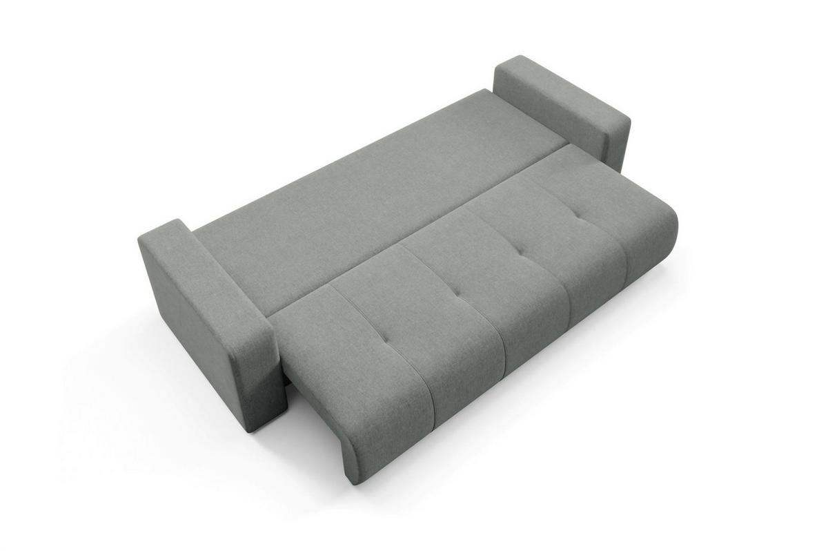 SCHLAFSOFA Augusto - Grau, Holzwerkstoff/Textil (244/82/102cm) - Fun Möbel