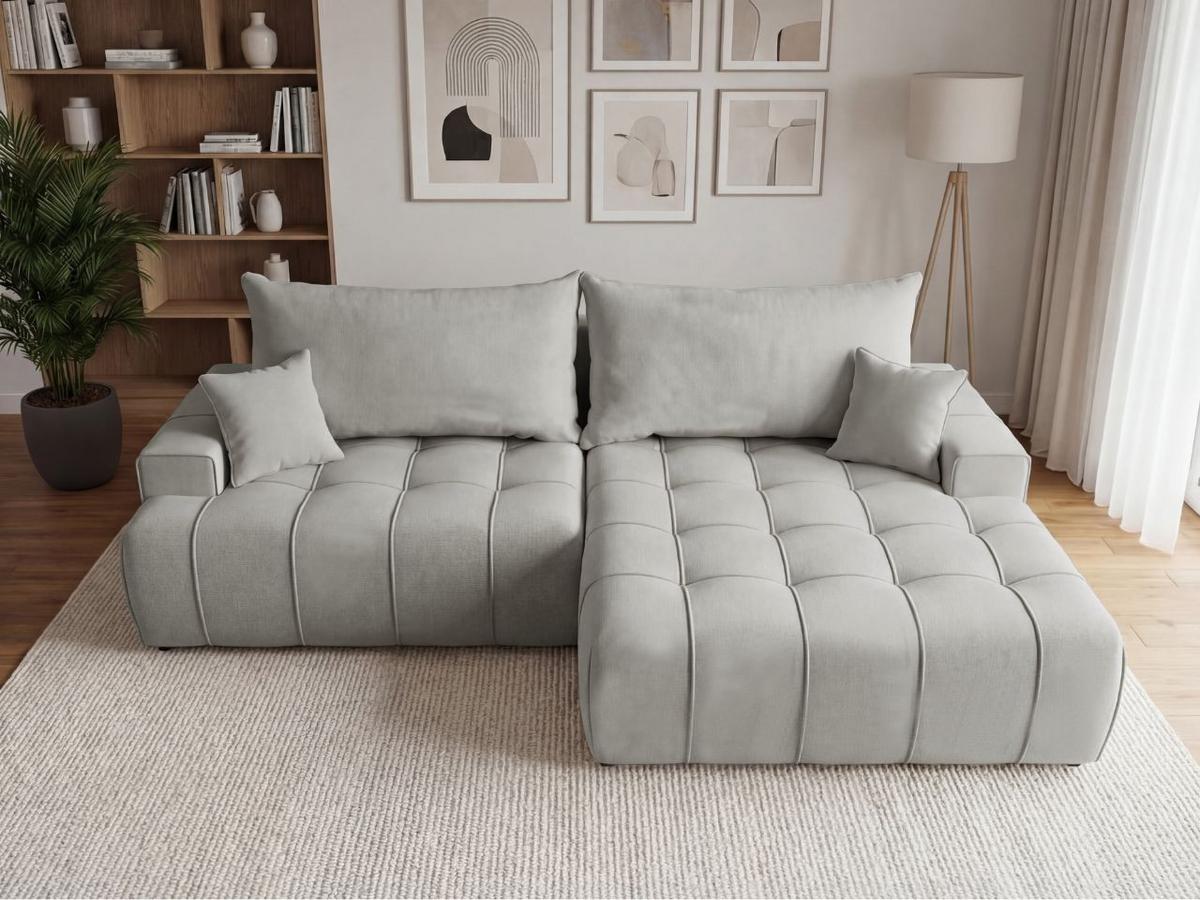 ECKSOFA Tulio Grau Rechts - Grau, Holz/Textil (165/270cm) - Graingold