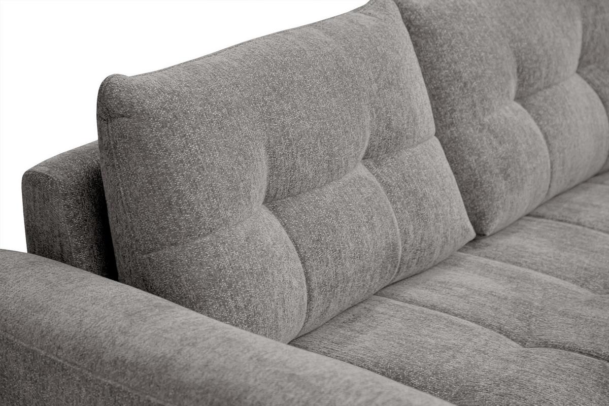 SOFA SALVINI 2,5-Sitzer, platingrau - Grau, Holz/Textil (206/88/99cm) - Wozimo