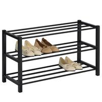 SCHUHREGAL NAVAN schwarz - Schwarz, Metall (80/45/29cm) - IDIMEX