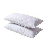 KISSENSCHONER gesteppt 50/90, 2er-Set mit Reißverschluss - Weiß, Textil (48/91cm) - Homescapes