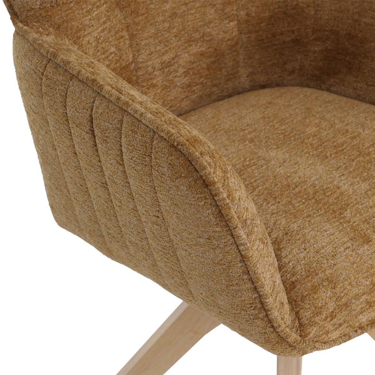 ESSZIMMERSTUHL Senfgelb 2er-Set - Gelb, Textil (62/92/68cm) - MCW