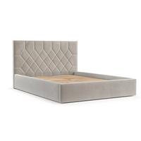 POLSTERBETT Brisa 140/200 cm Hellbeige im Paros Stoff - Beige/Schwarz, Holz/Holzwerkstoff (140/200cm) - AltaBeds