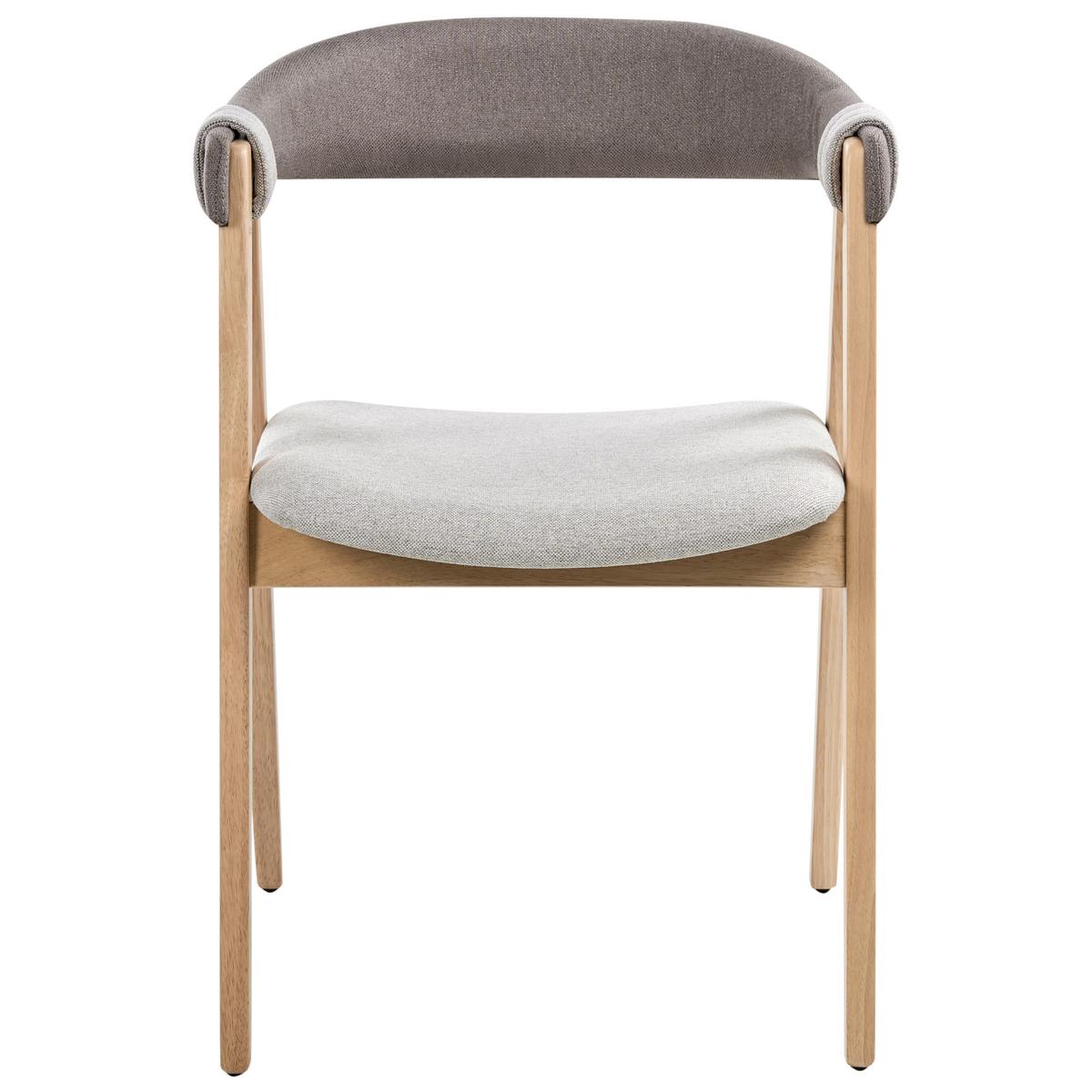 ESSZIMMERSTUHL 2er-Set Taupe Day - Taupe/Braun, Textil (55/75/57cm) - Beliani