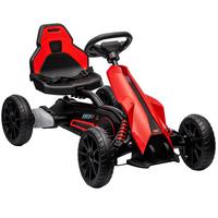 KINDER-ELEKTRO-GOKART Kunststoff Metall Rot - Rot, Kunststoff (100/58/58.5cm) - HOMCOM