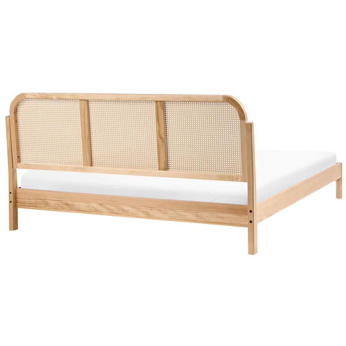BETT mit Lattenrost 180/200 Kiefernholz Hellbraun Archail - Hellbraun, Holz (180/200cm) - Beliani