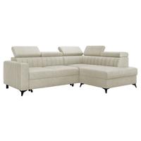 ECKSOFA Milano 2RRLXP, Seite: Rechts 2R+R+LXP - Mokka, Holz/Textil (249/195cm) - MIRJAN24