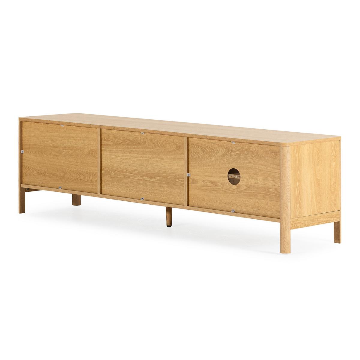TV-ELEMENT Nassau 2 türen Eichenfarbe/grün - Grün, Holzwerkstoff (160/45/40cm) - VS Venta-stock
