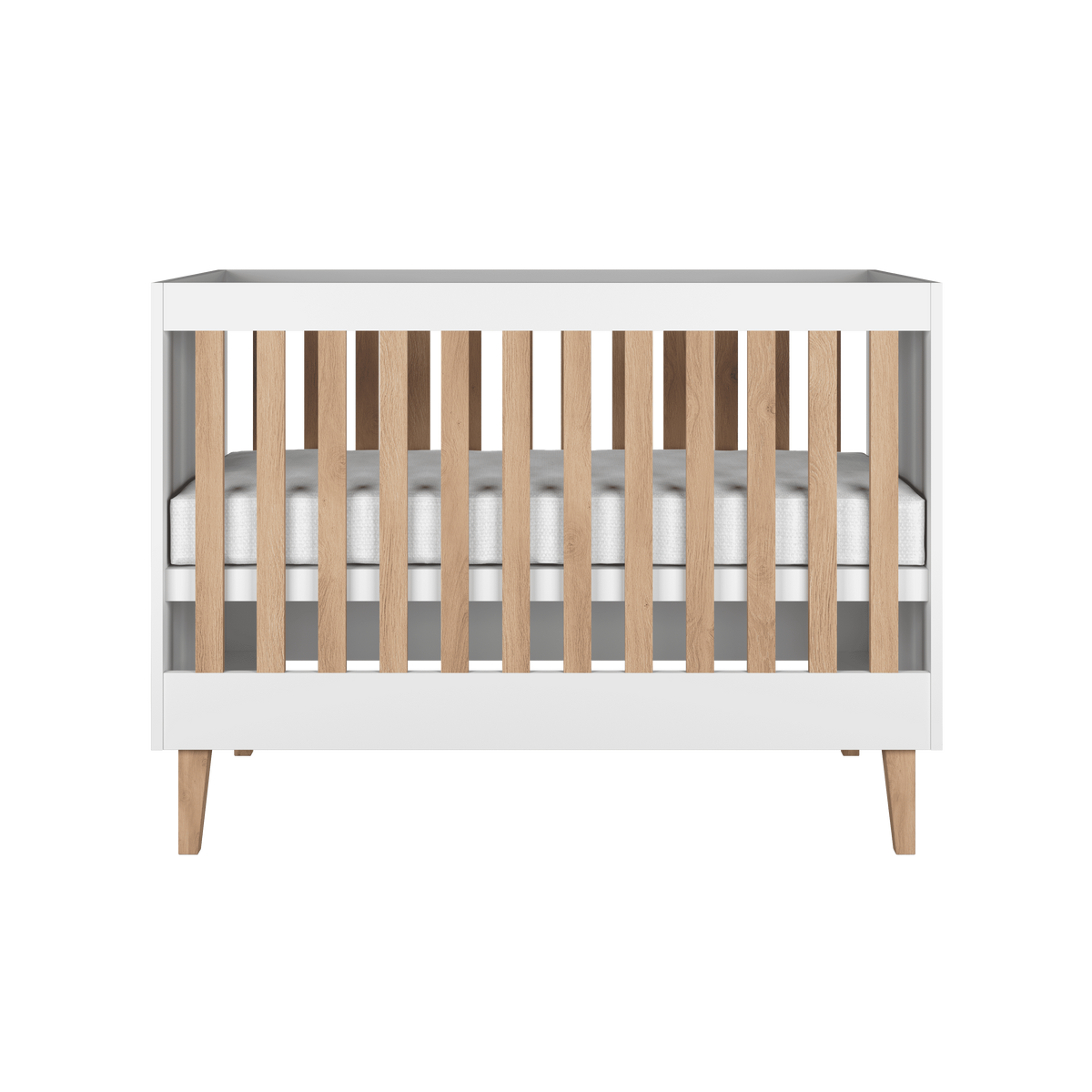 KINDERBETT Kubi ohne Schublade ohne Matratze Weiß 120/60 - Weiß, Holzwerkstoff (60/120cm) - RAUMHIRSCH FURNITURE
