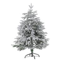 WEIHNACHTSBAUM 120 cm Weiß Bassie - Weiß, Kunststoff (120cm) - Beliani
