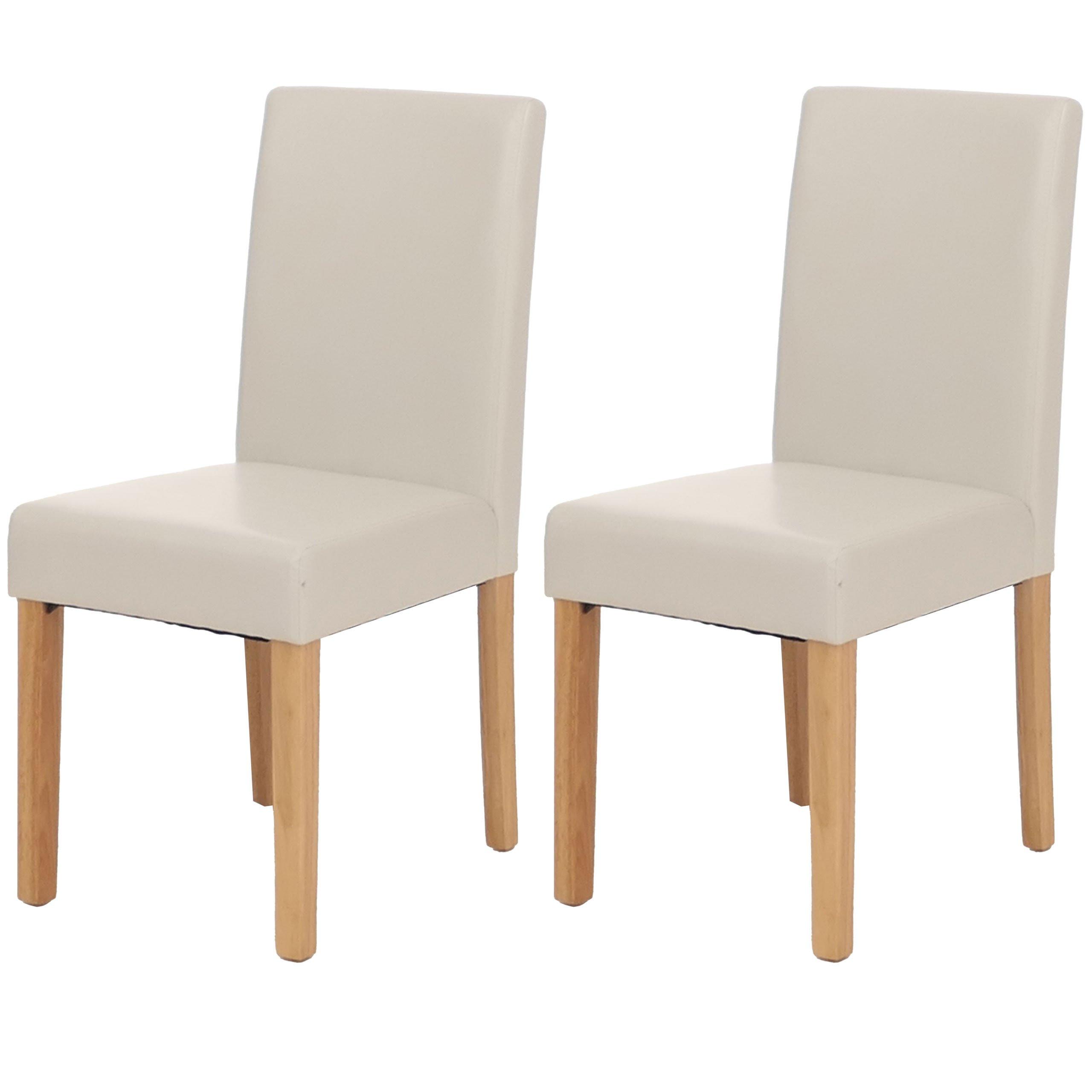 ESSZIMMERSTUHL Hochganz Reinweiß 2er-Set - Weiß Hochglanz/Weiß, Textil (43/90/56cm) - MCW