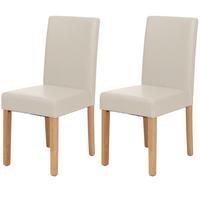 ESSZIMMERSTUHL Hochganz Reinweiß 2er-Set - Weiß Hochglanz/Weiß, Textil (43/90/56cm) - MCW