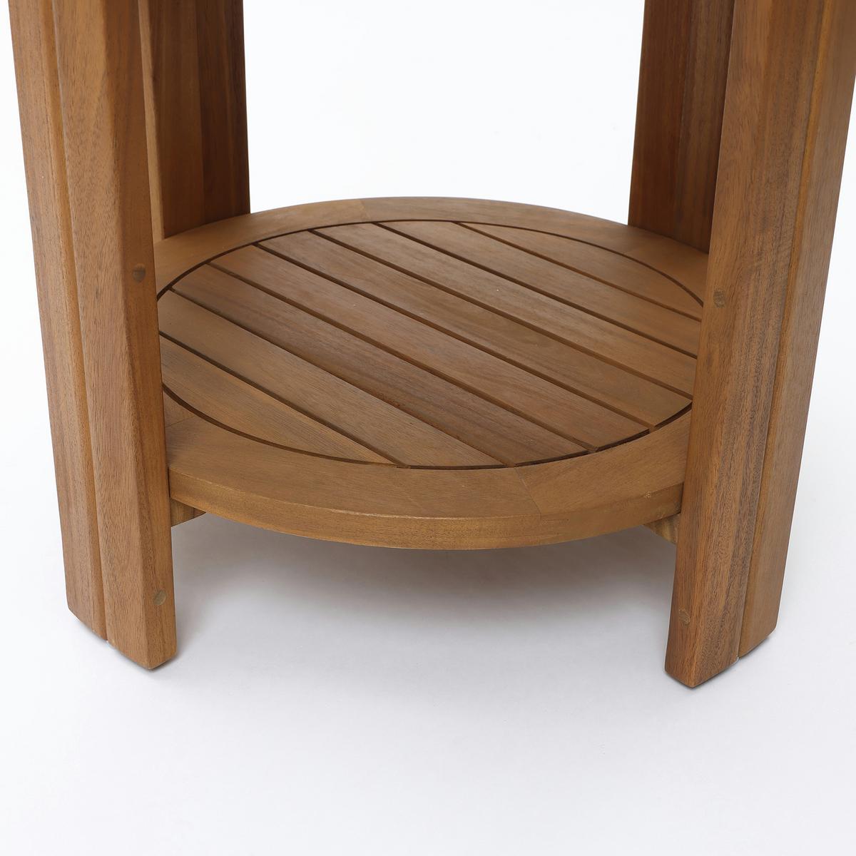 BEISTELLTISCH Rund, Ø50 cm X H52 cm - Braun, Holz (50/50/52cm)