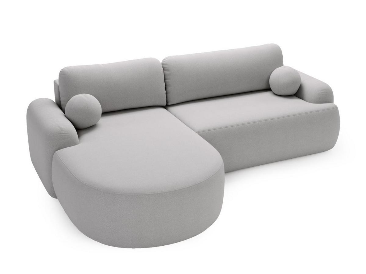 ECKSOFA Aurio Grau Links - Grau, Holz/Textil (177/261cm) - Graingold