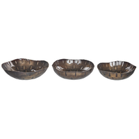 DEKOSCHALE Metall messing Pinang - Messingfarben, Metall (10cm) - Beliani