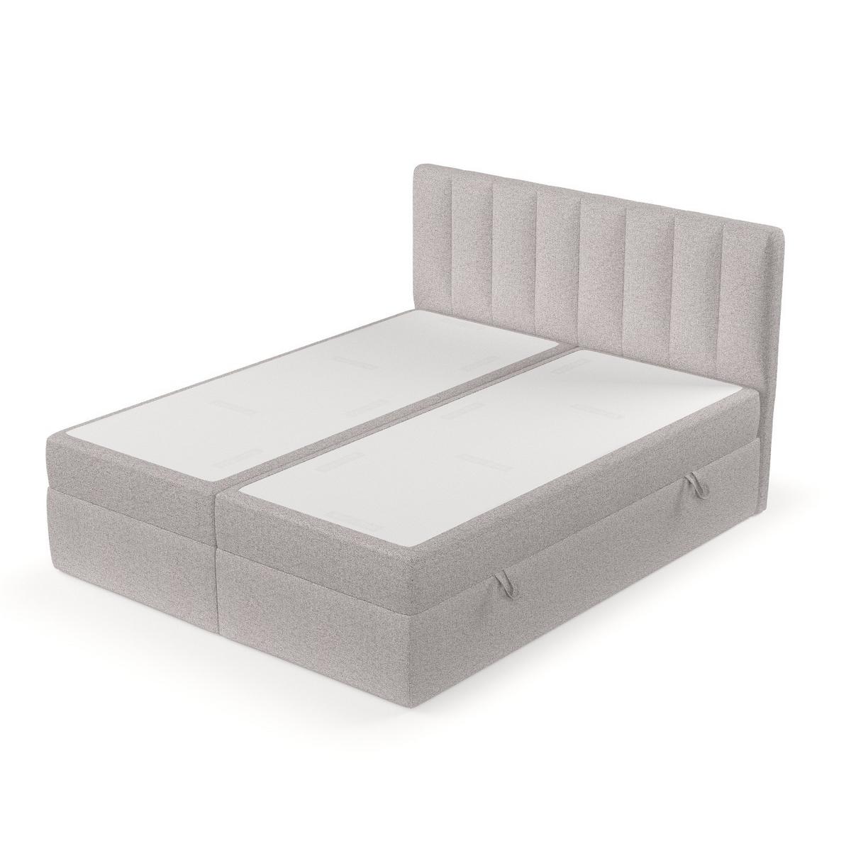 BOXBETT Bari 180/200 cm Beige im Riva Stoff - Beige, Holz/Holzwerkstoff (180/200cm) - AltaBeds