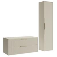 BADMÖBEL-SET Rimini 2 Teile Cashmere - 100 x 46 x 54 cm - Kaschmir, Holz (100/46/46cm) - Badplaats